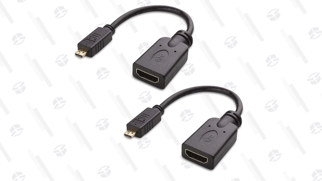 If you want to use your existing HDMI cables with your Raspberry Pi 4, these inexpensive adapters are all you’ll need.